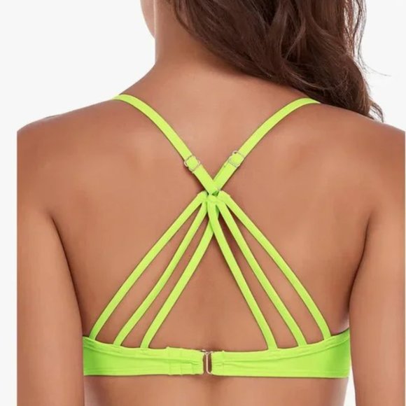 Brand New Neon Lime Green Bikini Swim Suit - Size Small - Picture 5 of 5